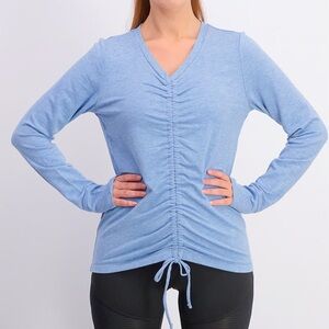 NWT Ideology Yoga Ruched Pullover Sweatshirt